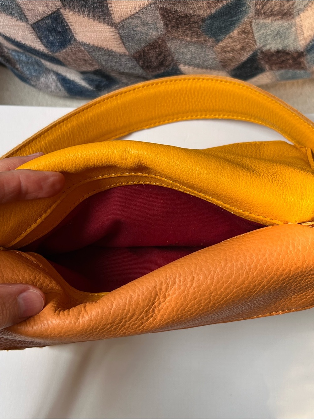 Hammitt Dillon Crossbody Bag in Orange and Multicolor Stripe - Picture 6 of 9
